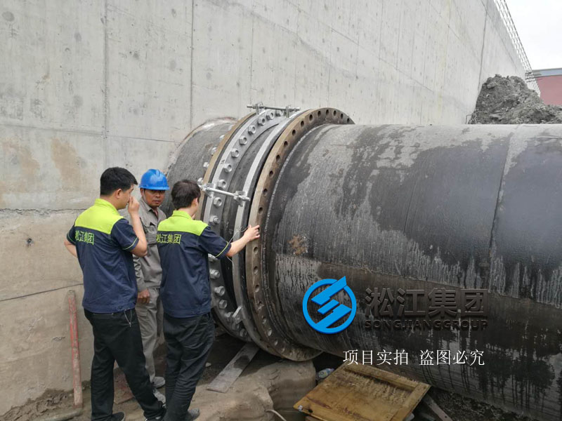 上海市竹园污水处理厂橡胶减震接头使用现场