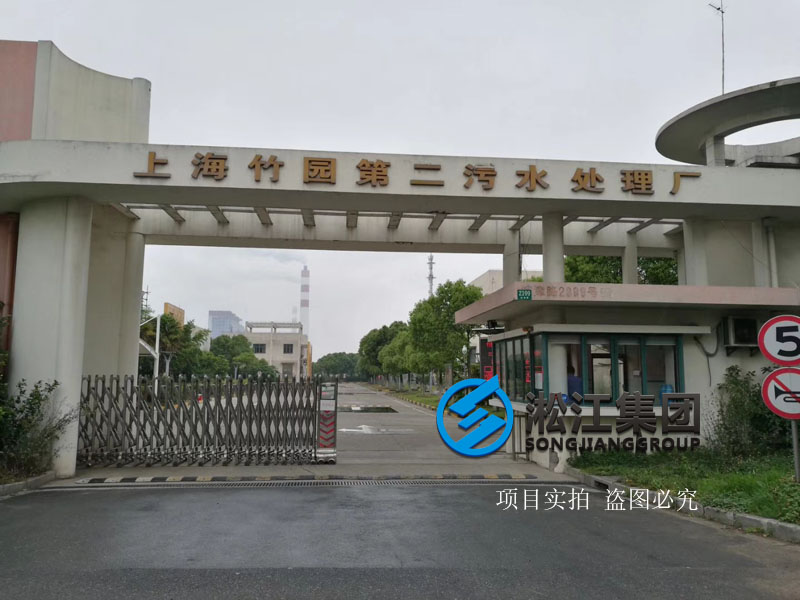 上海市竹园污水处理厂橡胶减震接头使用现场